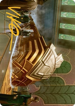 Image for Capenna Express Art Card (Gold-Stamped Signature) (20) (Art Series: Streets of New Capenna) - Magic: The Gathering