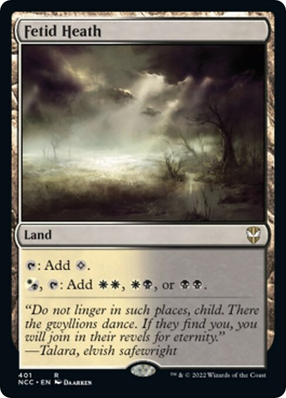 Image for Fetid Heath (401) (Commander: Streets of New Capenna) - Magic: The Gathering