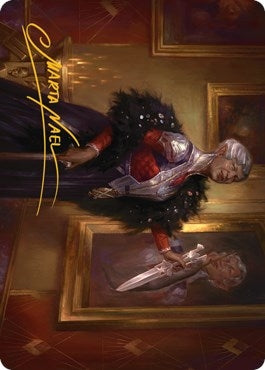 Image for Evelyn, the Covetous Art Card (Gold-Stamped Signature) (24) (Art Series: Streets of New Capenna) - Magic: The Gathering