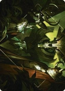 Image for Meeting of the Five Art Card (30) (Art Series: Streets of New Capenna) - Magic: The Gathering