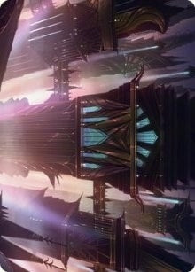 Image for Skybridge Towers Art Card (37) (Art Series: Streets of New Capenna) - Magic: The Gathering