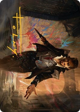 Image for Anhelo, the Painter Art Card (Gold-Stamped Signature) (38) (Art Series: Streets of New Capenna) - Magic: The Gathering