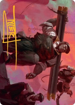 Image for The Beamtown Bullies Art Card (Gold-Stamped Signature) (39) (Art Series: Streets of New Capenna) - Magic: The Gathering
