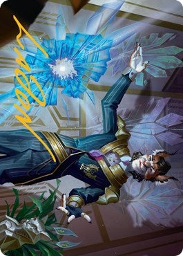 Image for Kros, Defense Contractor Art Card (Gold-Stamped Signature) (44) (Art Series: Streets of New Capenna) - Magic: The Gathering