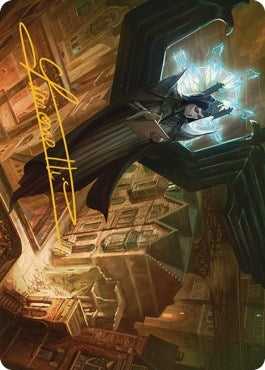 Image for Angelic Sleuth Art Card (Gold-Stamped Signature) (48) (Art Series: Streets of New Capenna) - Magic: The Gathering