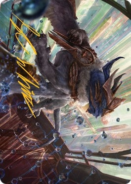 Image for Change of Plans Art Card (Gold-Stamped Signature) (52) (Art Series: Streets of New Capenna) - Magic: The Gathering
