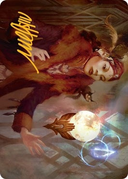 Image for Misfortune Teller Art Card (Gold-Stamped Signature) (58) (Art Series: Streets of New Capenna) - Magic: The Gathering