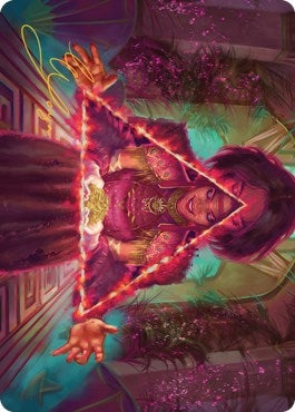 Image for Seize the Spotlight Art Card (Gold-Stamped Signature) (60) (Art Series: Streets of New Capenna) - Magic: The Gathering
