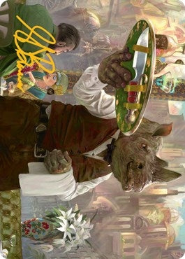 Image for Killer Service Art Card (Gold-Stamped Signature) (62) (Art Series: Streets of New Capenna) - Magic: The Gathering