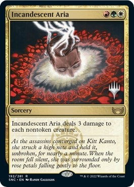 Image for Incandescent Aria (192) (Promo Pack: Streets of New Capenna) - Magic: The Gathering