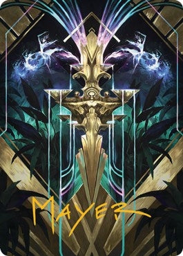 Image for Halo Fountain Art Card (Gold-Stamped Signature) (66) (Art Series: Streets of New Capenna) - Magic: The Gathering