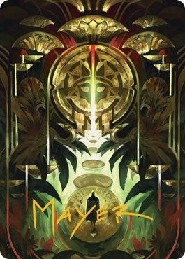 Image for Jetmir's Garden Art Card (76/81) (Gold-Stamped Signature) (76) (Art Series: Streets of New Capenna) - Magic: The Gathering
