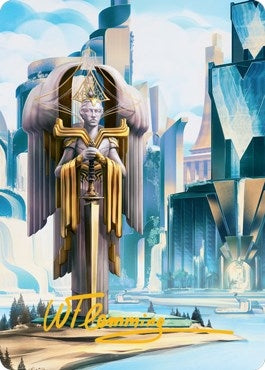 Image for Island Art Card (Gold-Stamped Signature) (78) (Art Series: Streets of New Capenna) - Magic: The Gathering