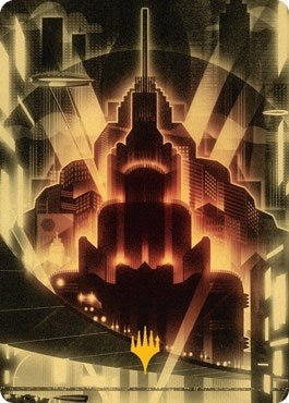 Image for Plains Art Card (Gold-Stamped) (79) (Art Series: Streets of New Capenna) - Magic: The Gathering