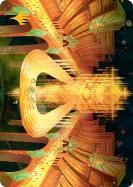 Image for Racers' Ring Art Card (Gold-Stamped) (80) (Art Series: Streets of New Capenna) - Magic: The Gathering
