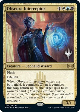 Image for Obscura Interceptor (209) (Promo Pack: Streets of New Capenna) - Magic: The Gathering