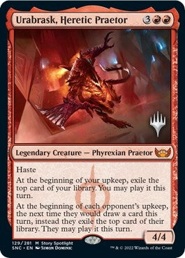 Image for Urabrask, Heretic Praetor (129) (Promo Pack: Streets of New Capenna) - Magic: The Gathering