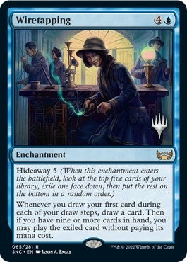 Image for Wiretapping (65) (Promo Pack: Streets of New Capenna) - Magic: The Gathering