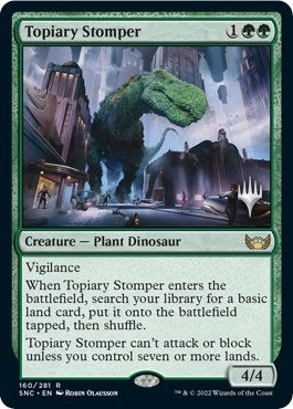 Image for Topiary Stomper (160) (Promo Pack: Streets of New Capenna) - Magic: The Gathering