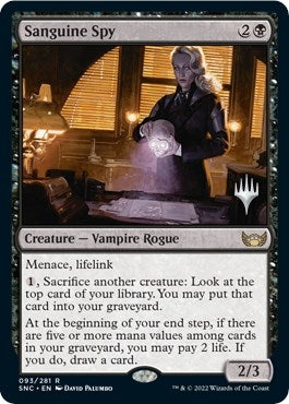 Image for Sanguine Spy (93) (Promo Pack: Streets of New Capenna) - Magic: The Gathering