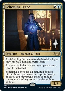 Image for Scheming Fence (219) (Promo Pack: Streets of New Capenna) - Magic: The Gathering