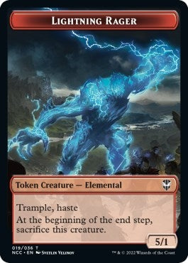 Image for Lightning Rager // Rogue Double-Sided Token (19 // 7) (Commander: Streets of New Capenna) - Magic: The Gathering