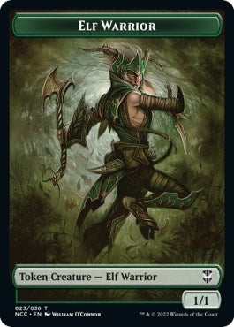 Image for Elf Warrior // Wurm Double-Sided Token (23 // 31) (Commander: Streets of New Capenna) - Magic: The Gathering