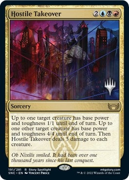 Image for Hostile Takeover (191) (Promo Pack: Streets of New Capenna) - Magic: The Gathering