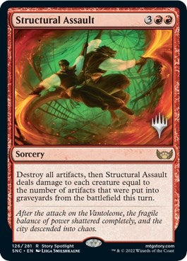 Image for Structural Assault (126) (Promo Pack: Streets of New Capenna) - Magic: The Gathering