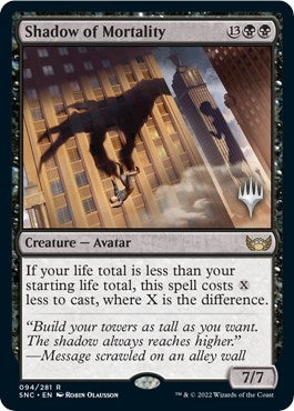 Image for Shadow of Mortality (94) (Promo Pack: Streets of New Capenna) - Magic: The Gathering
