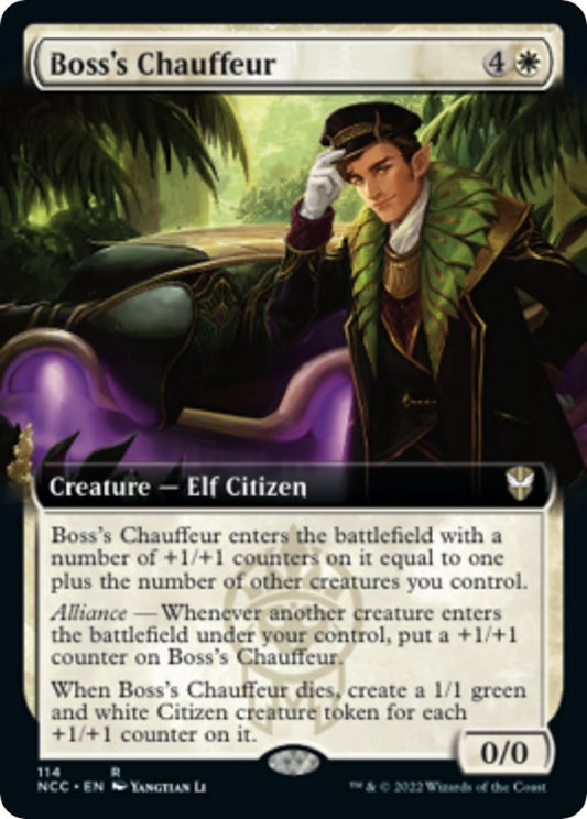 Image for Boss's Chauffeur (Extended Art) (114) (Commander: Streets of New Capenna) - Magic: The Gathering