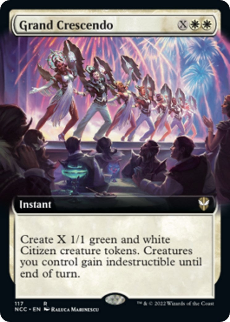 Image for Grand Crescendo (Extended Art) (117) (Commander: Streets of New Capenna) - Magic: The Gathering