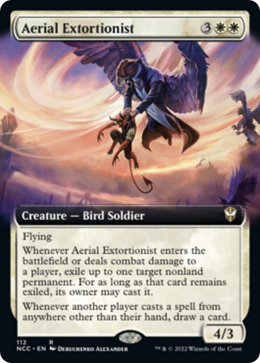 Image for Aerial Extortionist (Extended Art) (112) (Commander: Streets of New Capenna) - Magic: The Gathering