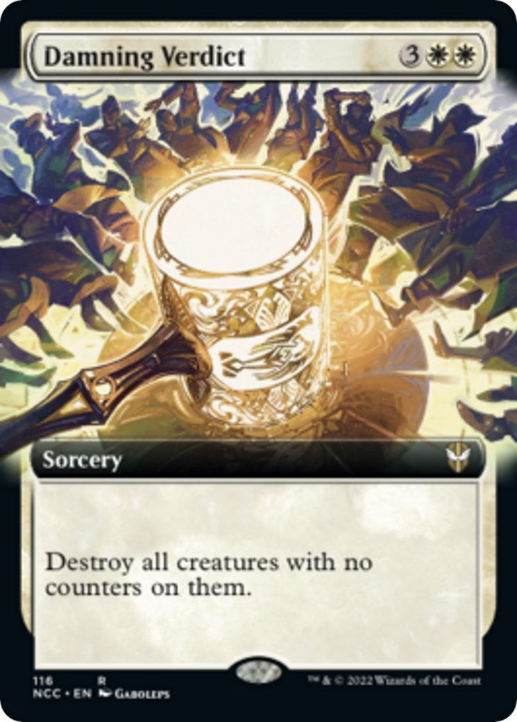 Image for Damning Verdict (Extended Art) (116) (Commander: Streets of New Capenna) - Magic: The Gathering