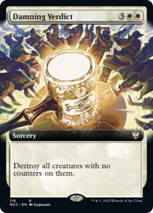 Image for Damning Verdict (Extended Art) (116) (Commander: Streets of New Capenna) - Magic: The Gathering