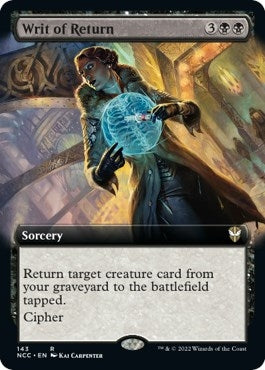 Image for Writ of Return (Extended Art) (143) (Commander: Streets of New Capenna) - Magic: The Gathering
