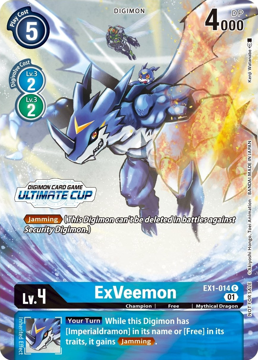 Image for ExVeemon - EX1-014 (Ultimate Cup 2022) (EX1-014 C) (Classic Collection) - Digimon Card Game