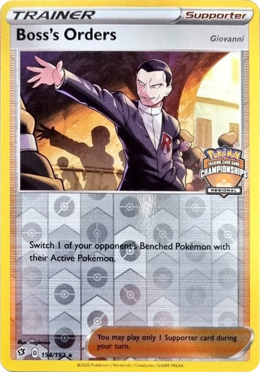 Image for Boss's Orders - 154/192 (Regional Championships) (154/192) (League & Championship Cards) - Pokemon