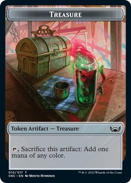 Image for Treasure (015) // Copy Double-Sided Token (15 // 1) (Streets of New Capenna) - Magic: The Gathering