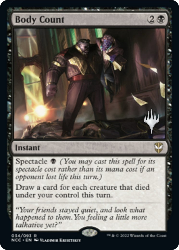 Image for Body Count (34) (Promo Pack: Streets of New Capenna) - Magic: The Gathering