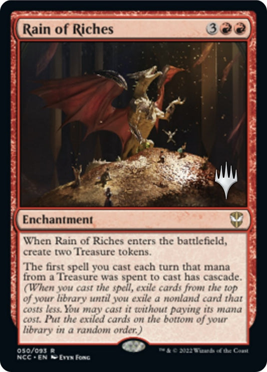 Image for Rain of Riches (50) (Promo Pack: Streets of New Capenna) - Magic: The Gathering