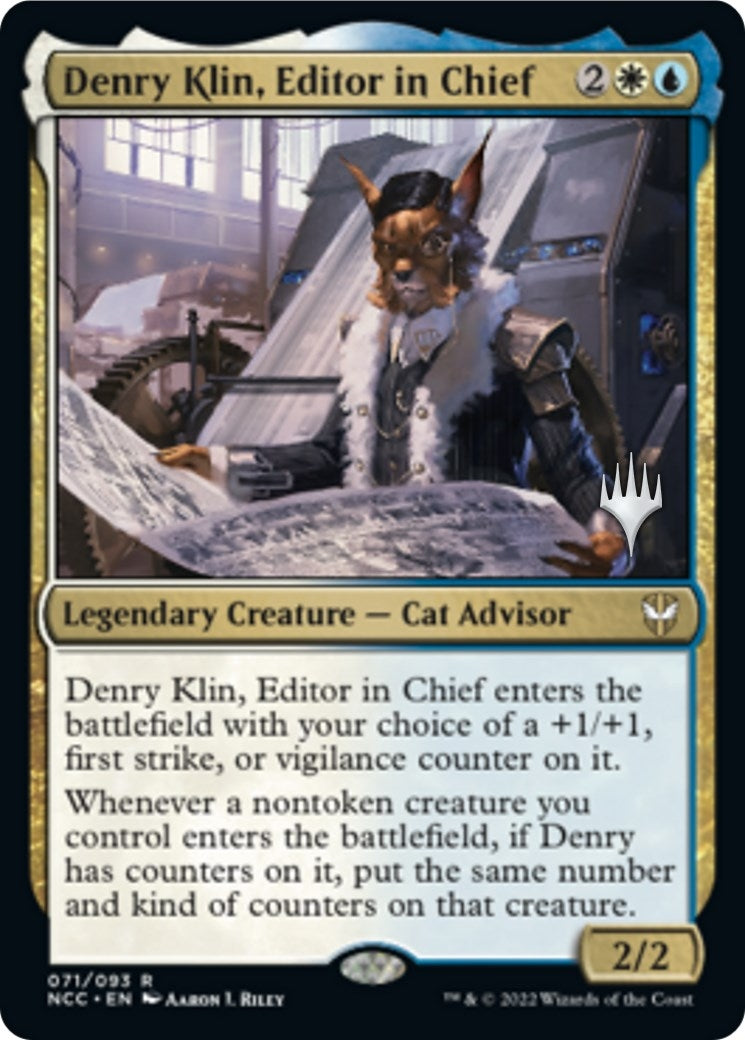 Image for Denry Klin, Editor in Chief (71) (Promo Pack: Streets of New Capenna) - Magic: The Gathering