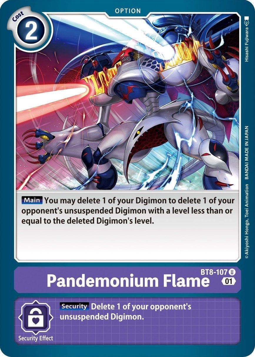 Image for Pandemonium Flame (BT8-107 U) (New Awakening) - Digimon Card Game
