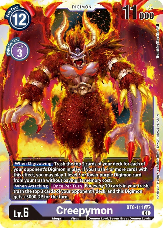Image for Creepymon (BT8-111 SEC) (New Awakening) - Digimon Card Game