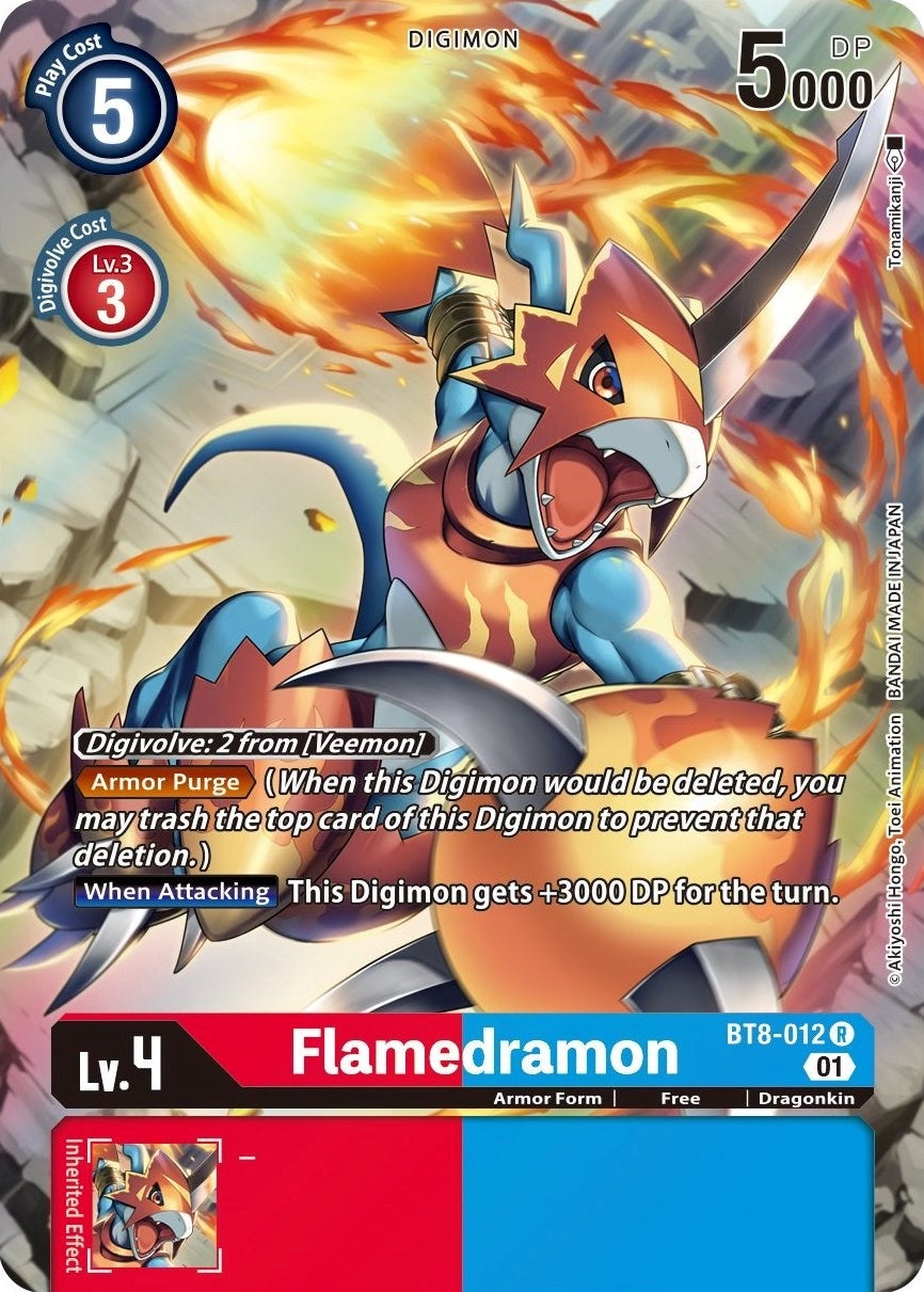 Image for Flamedramon (Alternate Art) (BT8-012 R) (New Awakening) - Digimon Card Game