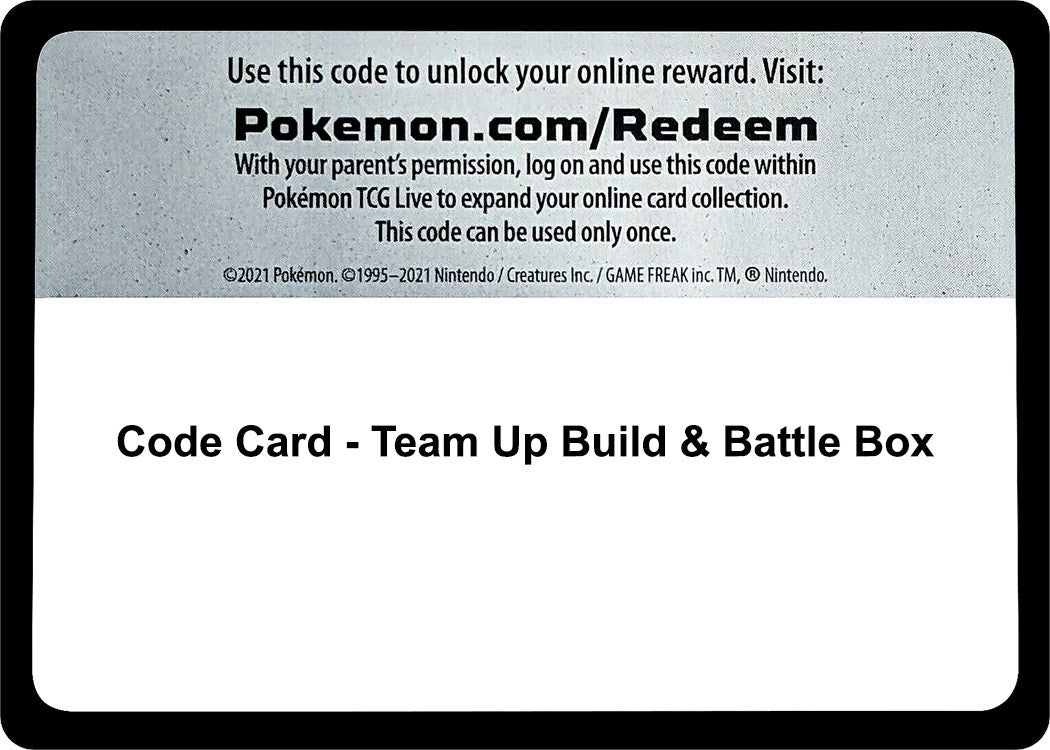Image for Code Card - Team Up Build & Battle Box (SM - Team Up) - Pokemon