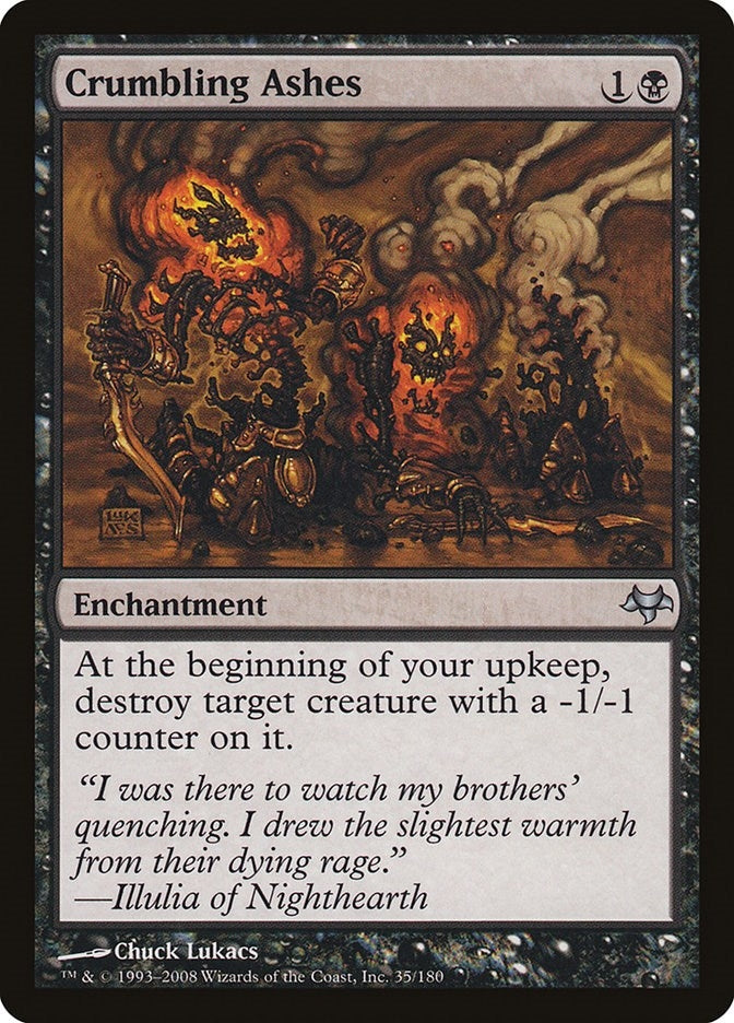 Image for Crumbling Ashes (35) (Eventide) - Magic: The Gathering