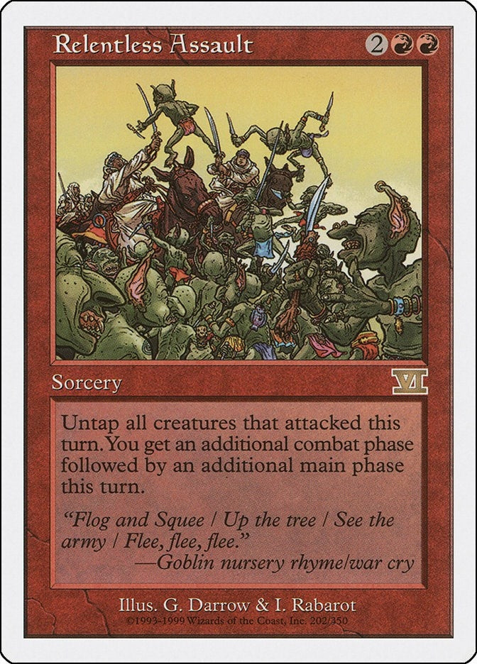 Image for Relentless Assault (202) (Classic Sixth Edition) - Magic: The Gathering