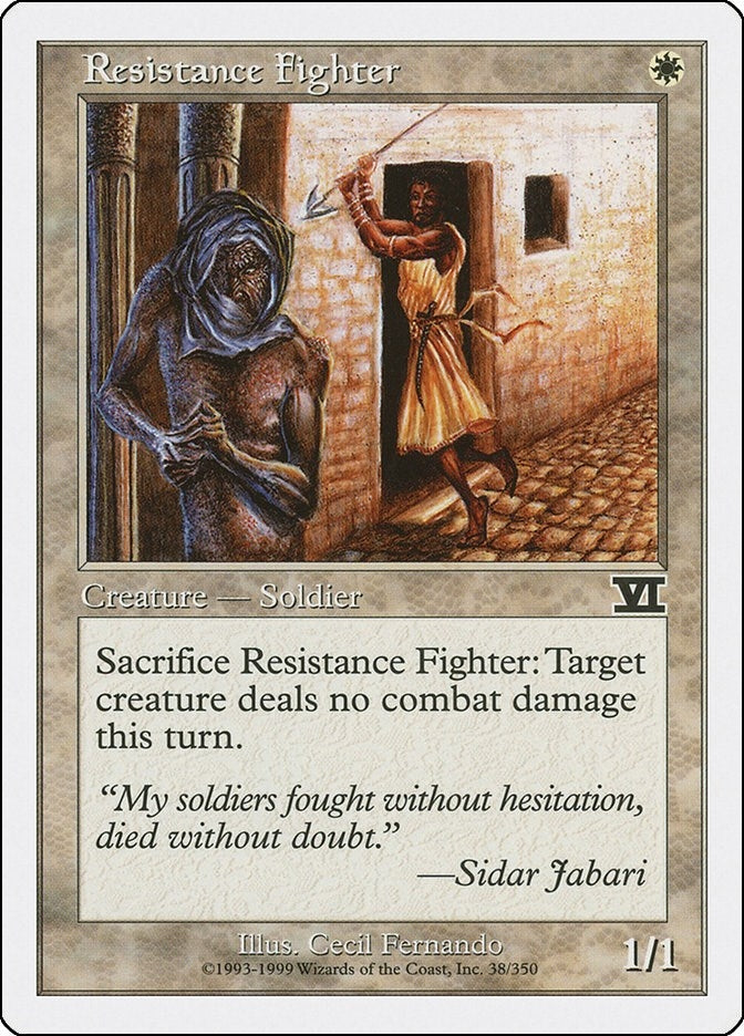 Image for Resistance Fighter (38) (Classic Sixth Edition) - Magic: The Gathering