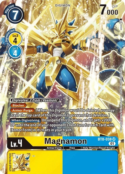Image for Magnamon (Alternate Art) (BT8-038 SR) (New Awakening) - Digimon Card Game